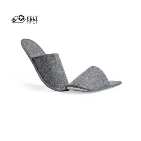 Pantoufles Éco-responsables Confortables Kaicel Matières : PET recyclé Couleurs : gris personnalisable avec votre logo