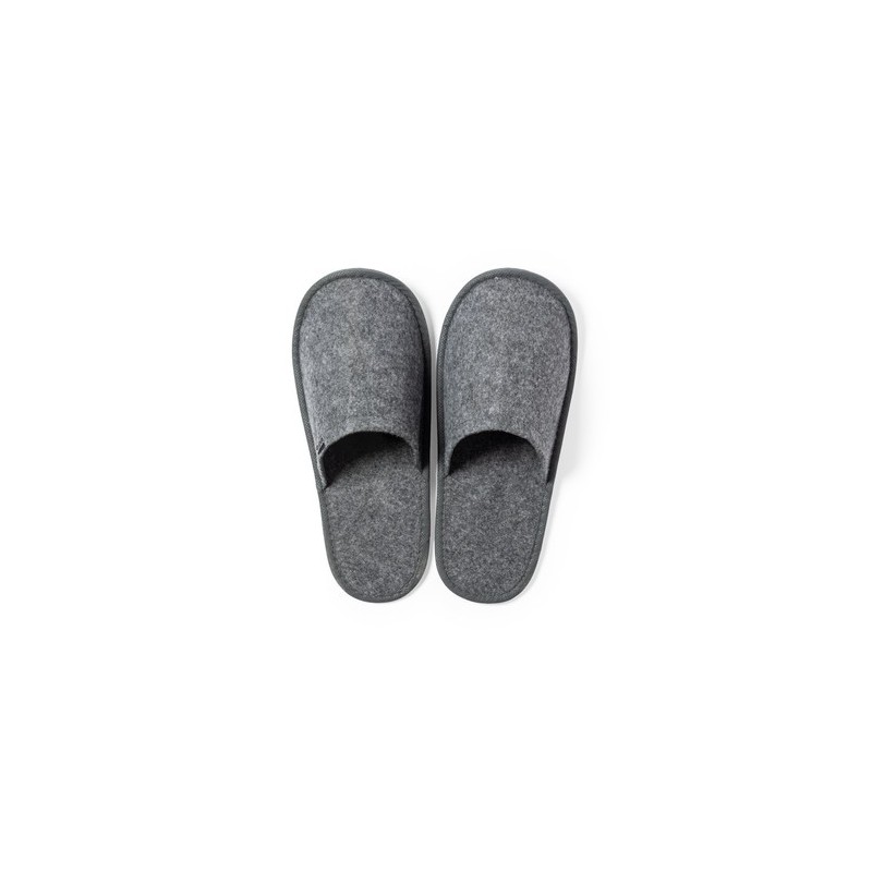 Pantoufles Éco-responsables Confortables Kaicel Matières : PET recyclé Couleurs : gris cadeau entreprise pas cher