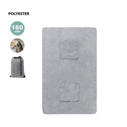 Serviette Personnalisée Éco-responsable pour Animaux de Compagnie Yelyn Matières : polyester Couleurs : gris 2