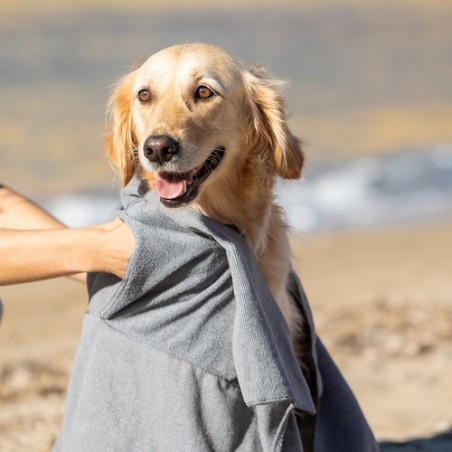 Serviette Personnalisée Éco-responsable pour Animaux de Compagnie Yelyn Matières : polyester Couleurs : gris livraison express 2