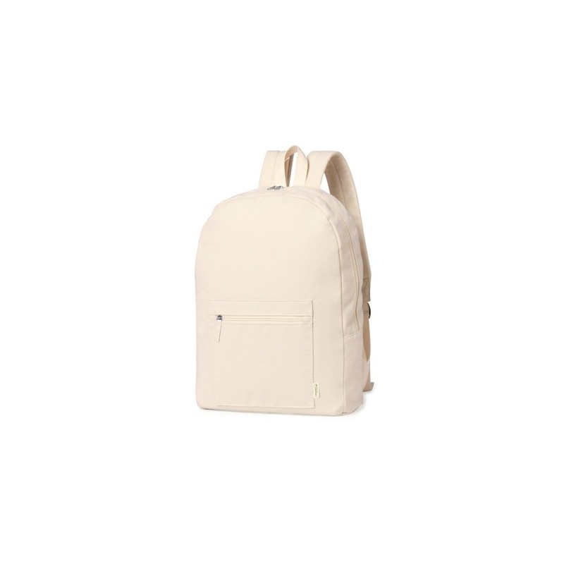 Sac à Dos Éco-responsable Personnalisable Saunders Matières : coton organique Couleurs : naturel