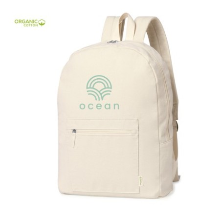 Sac à Dos Éco-responsable Personnalisable Saunders Matières : coton organique Couleurs : naturel personnalisable avec votre logo