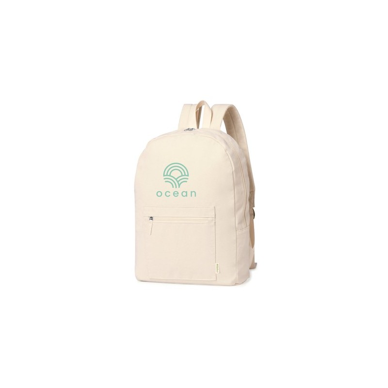Sac à Dos Éco-responsable Personnalisable Saunders Matières : coton organique Couleurs : naturel goodies publicitaire événementi