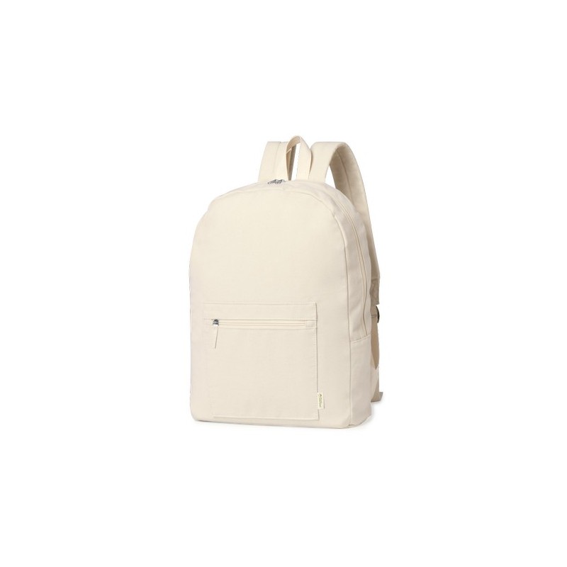 Sac à Dos Éco-responsable Personnalisable Saunders Matières : coton organique Couleurs : naturel marquage laser ultra précis