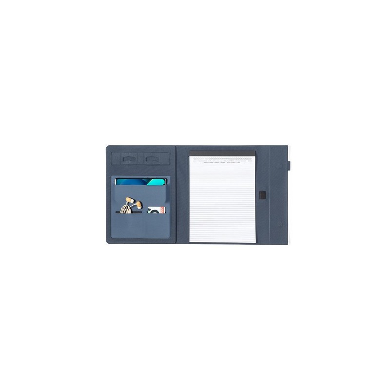 Porte-Documents Éco-responsable Personnalisé de la marque Neseby Couleurs : gris Matières : polyester recyclé impression logo ha