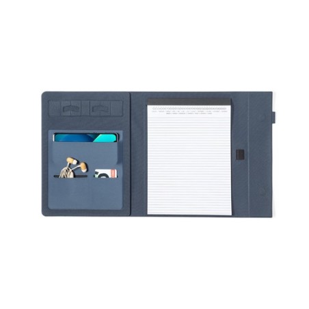 Porte-Documents Éco-responsable Personnalisé de la marque Neseby Couleurs : gris Matières : polyester recyclé impression logo ha