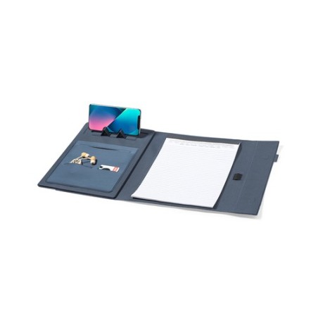 Porte-Documents Éco-responsable Personnalisé de la marque Neseby Couleurs : gris Matières : polyester recyclé marquage couleur é
