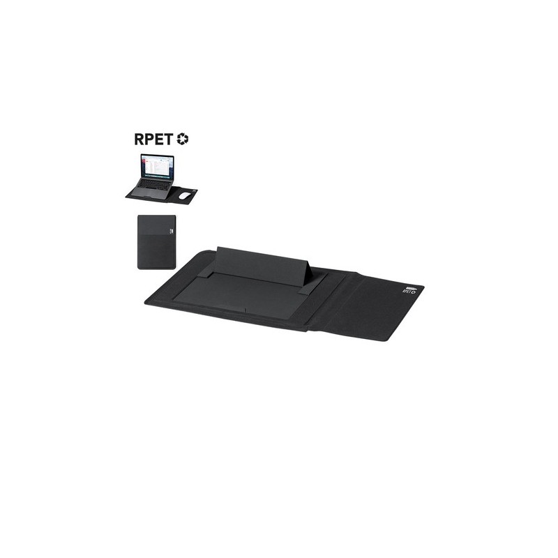 Housse Multifonction Personnalisée Durable et Pratique pour Ordinateur Broomer Couleurs : noir Matières : polyester recyclé pers