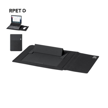 Housse Multifonction Personnalisée Durable et Pratique pour Ordinateur Broomer Couleurs : noir Matières : polyester recyclé pers