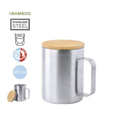 Tasse Thermique Éco-Design Personnalisée - Ricaly Matières : bambou
