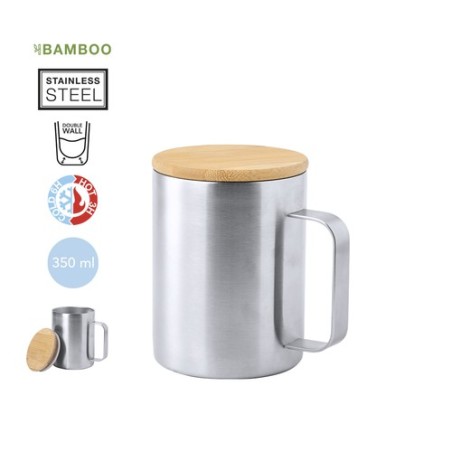 Tasse Thermique Éco-Design Personnalisée - Ricaly Matières : bambou