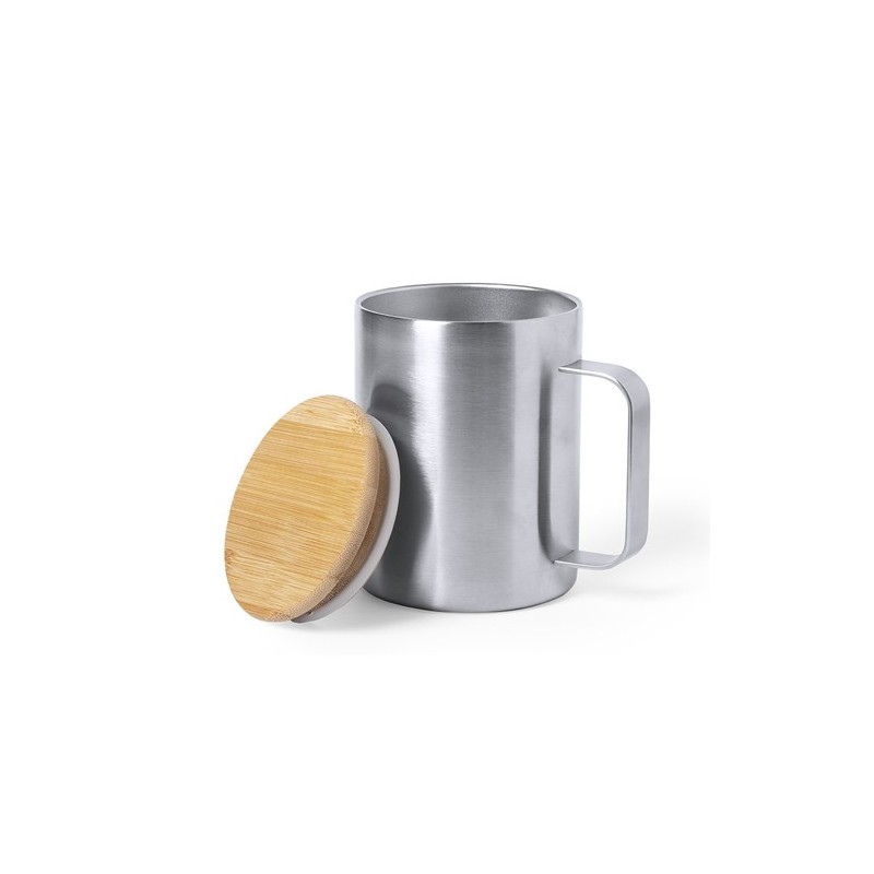 Tasse Thermique Éco-Design Personnalisée - Ricaly Matières : bambou cadeau entreprise pas cher