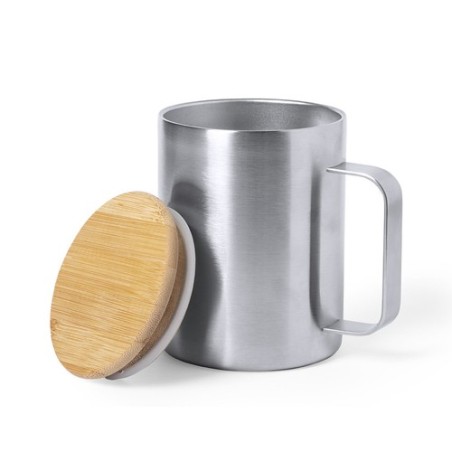 Tasse Thermique Éco-Design Personnalisée - Ricaly Matières : bambou cadeau entreprise pas cher