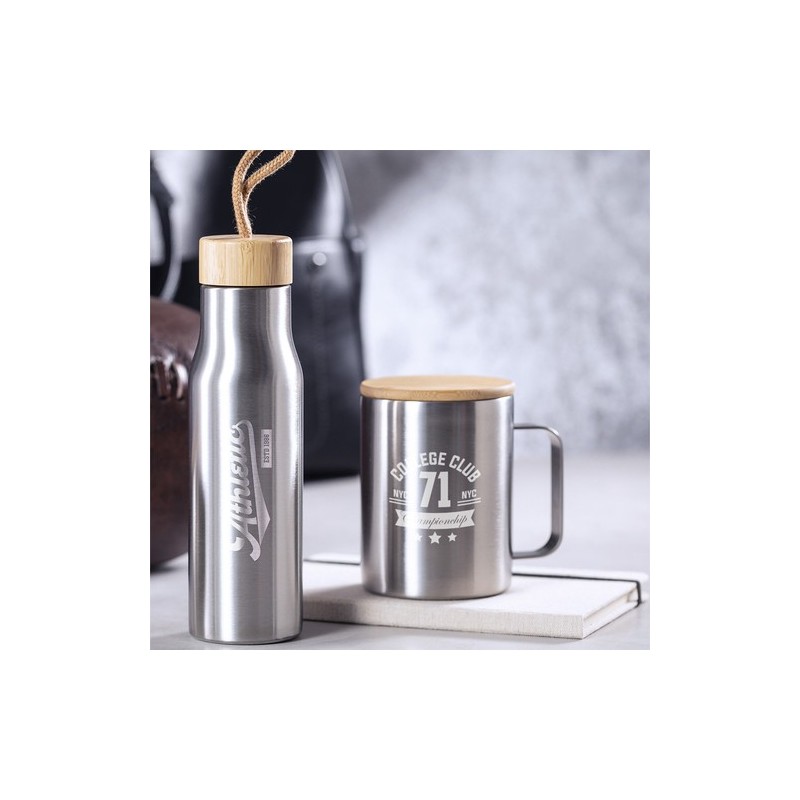 Tasse Thermique Éco-Design Personnalisée - Ricaly Matières : bambou goodies publicitaire événementiel