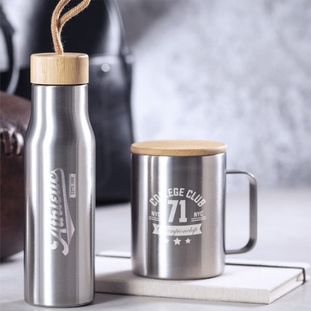 Tasse Thermique Éco-Design Personnalisée - Ricaly Matières : bambou goodies publicitaire événementiel