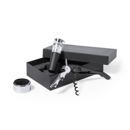 Coffret Accessoires à Vin Personnalisé Noarek Matières : carton cadeau entreprise pas cher