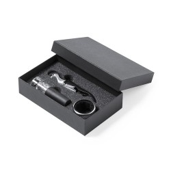 Coffret Accessoires à Vin Personnalisé Noarek Matières : carton goodies publicitaire événementiel