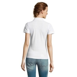 Polo polycoton personnalisé pour femme - PRIME Matières : PET Taille textile : L Couleurs : blanc goodies publicitaire événement