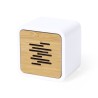 Enceinte Bluetooth Éco-responsable Haut-Parleur Pixie Matières : bambou Couleurs : blanc cadeau entreprise pas cher