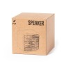 Enceinte Bluetooth Éco-responsable Haut-Parleur Pixie Matières : bambou Couleurs : blanc marquage laser ultra précis