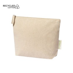 Trousse de Toilette Éco-responsable Personnalisée Pas Cher - Nécessaire Plaum Matières : coton recyclé Couleurs : naturel 2