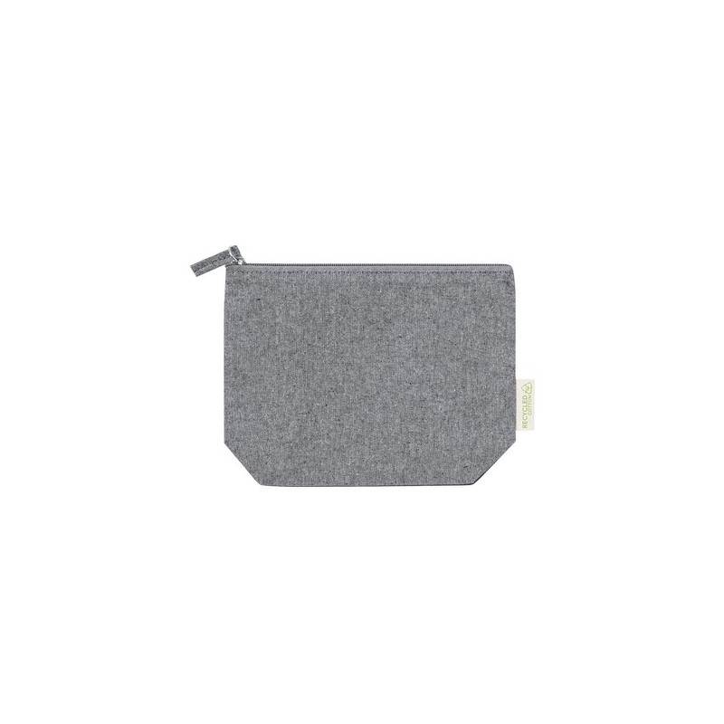 Trousse de Toilette Éco-responsable Personnalisée Pas Cher - Nécessaire Plaum Matières : coton recyclé Couleurs : naturel cadeau