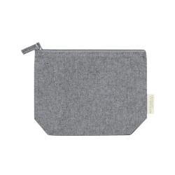 Trousse de Toilette Éco-responsable Personnalisée Pas Cher - Nécessaire Plaum Matières : coton recyclé Couleurs : naturel 2