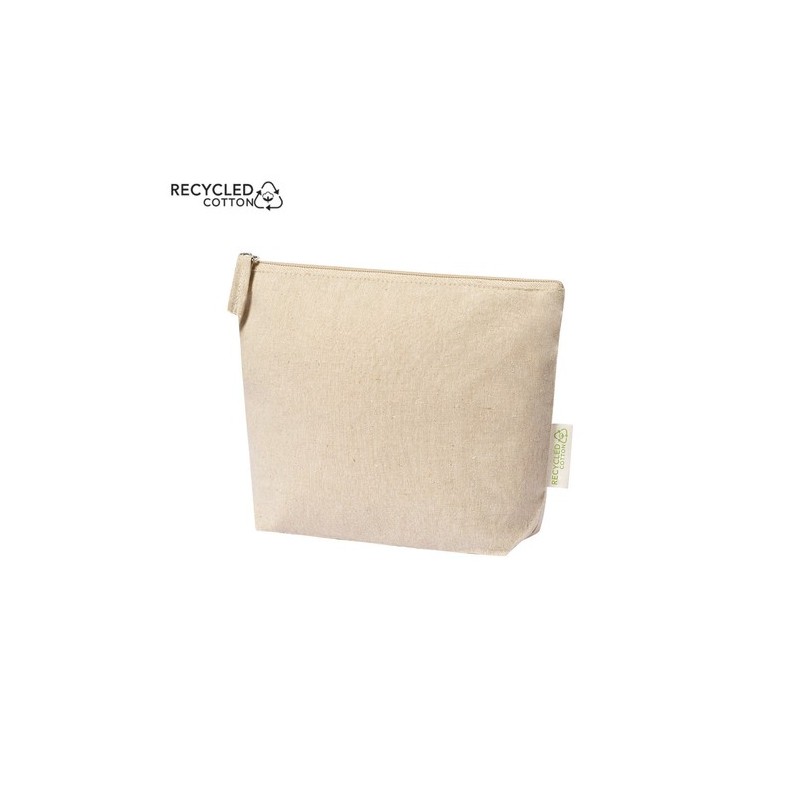 Trousse de Toilette Éco-responsable Personnalisée Pas Cher - Nécessaire Plaum Matières : coton recyclé Couleurs : noir cadeau en