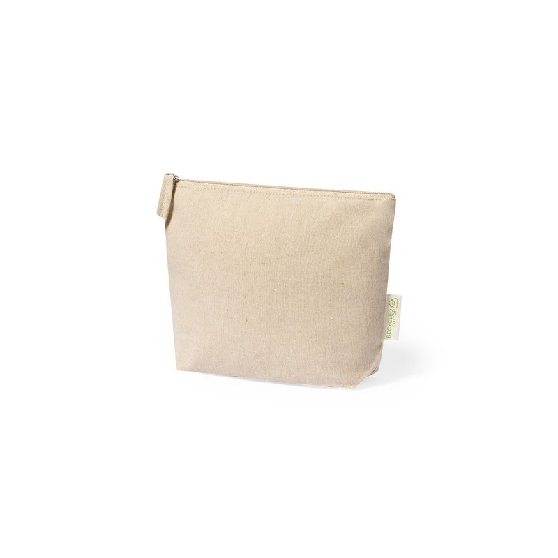 Trousse de Toilette Éco-responsable Personnalisée Pas Cher - Nécessaire Plaum Matières : coton recyclé Couleurs : noir impressio