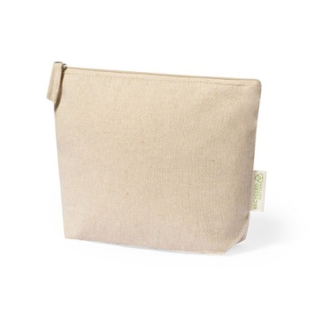 Trousse de Toilette Éco-responsable Personnalisée Pas Cher - Nécessaire Plaum Matières : coton recyclé Couleurs : noir impressio