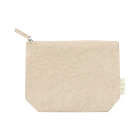 Trousse de Toilette Éco-responsable Personnalisée Pas Cher - Nécessaire Plaum Matières : coton recyclé Couleurs : noir personnal