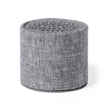 Haut-Parleur Éco-responsable et Connecté Personnalisé Donny pas cher Couleurs : gris Matières : polyester recyclé goodies public
