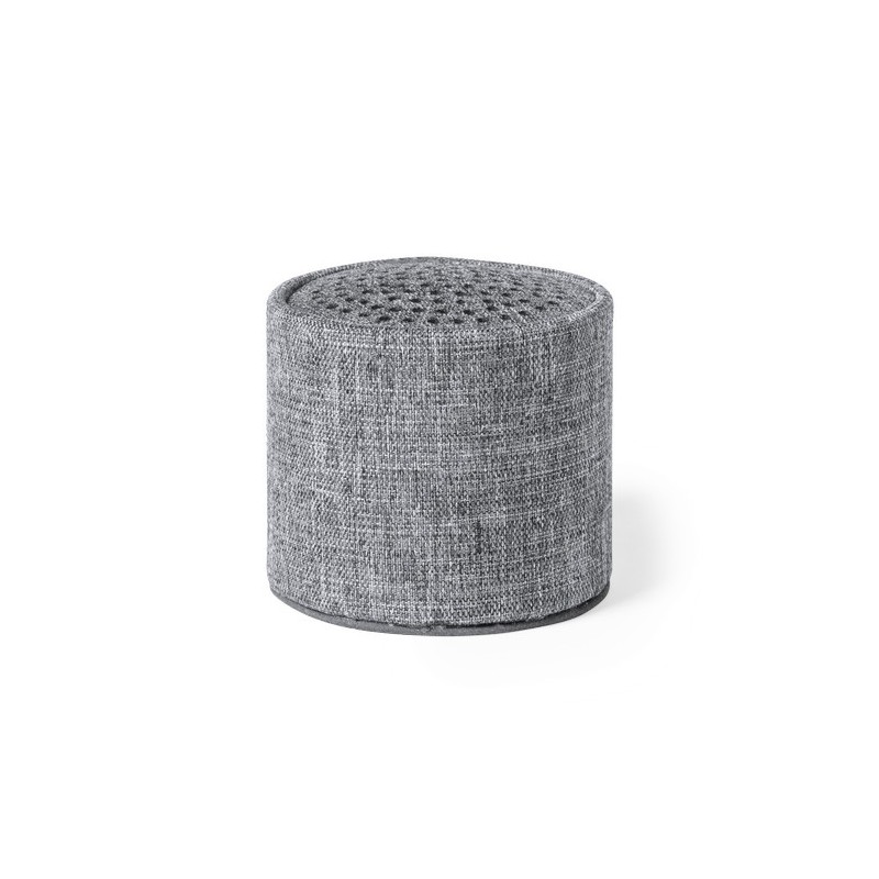 Haut-Parleur Éco-responsable et Connecté Personnalisé Donny pas cher Couleurs : gris Matières : polyester recyclé objet promotio
