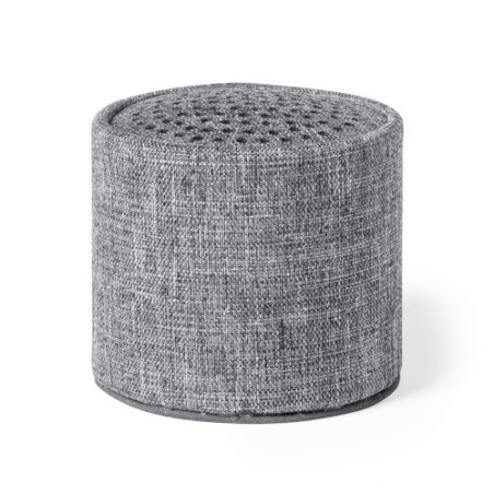 Haut-Parleur Éco-responsable et Connecté Personnalisé Donny pas cher Couleurs : gris Matières : polyester recyclé objet promotio
