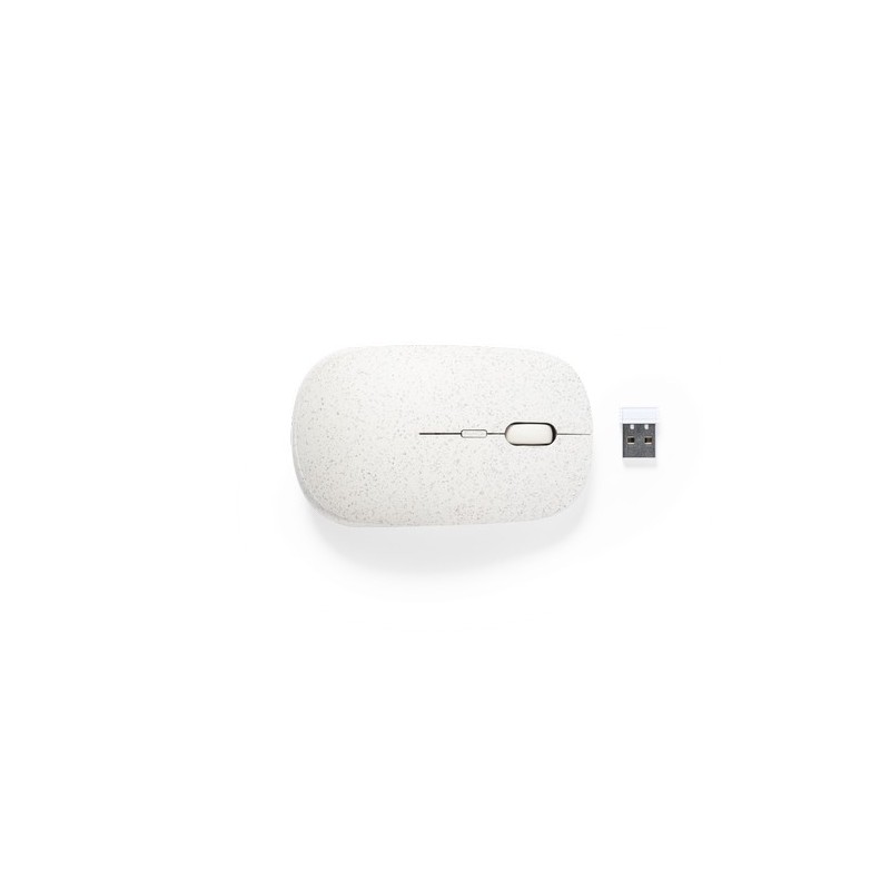 Souris publicitaire  Estiky Matières : ABS Couleurs : naturel objet promotionnel éco-responsable