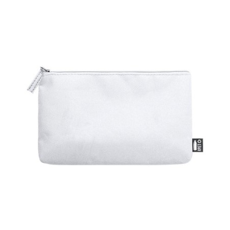 Trousse Éco-responsable Personnalisée Nécessaire Akilax pas cher Couleurs : bleu Matières : polyester recyclé impression logo ha