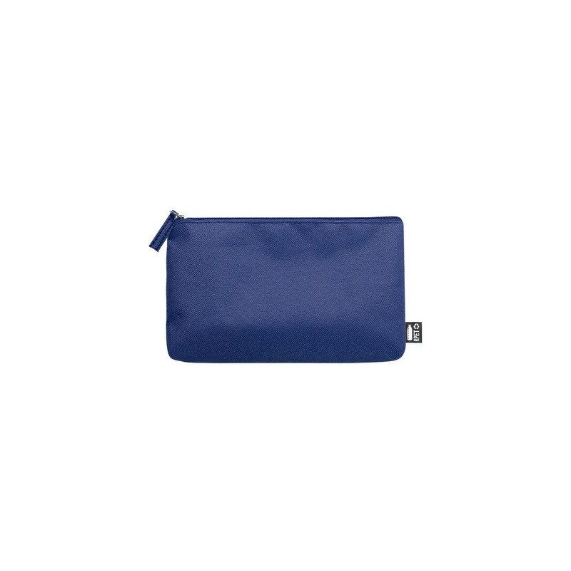 Trousse Éco-responsable Personnalisée Nécessaire Akilax pas cher Couleurs : bleu Matières : polyester recyclé personnalisation r