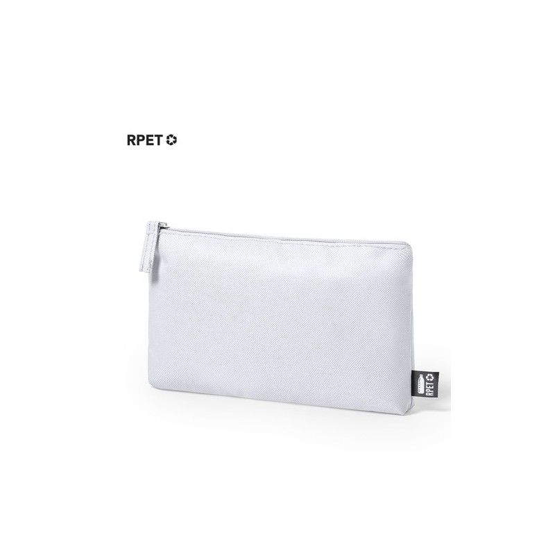 Trousse Éco-responsable Personnalisée Nécessaire Akilax pas cher Couleurs : bleu marine Matières : polyester recyclé objet promo