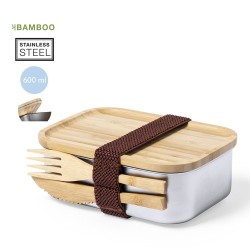 Gamelle Éco-responsable Personnalisée - Lunch Box pas cher Sariul Matières : bambou