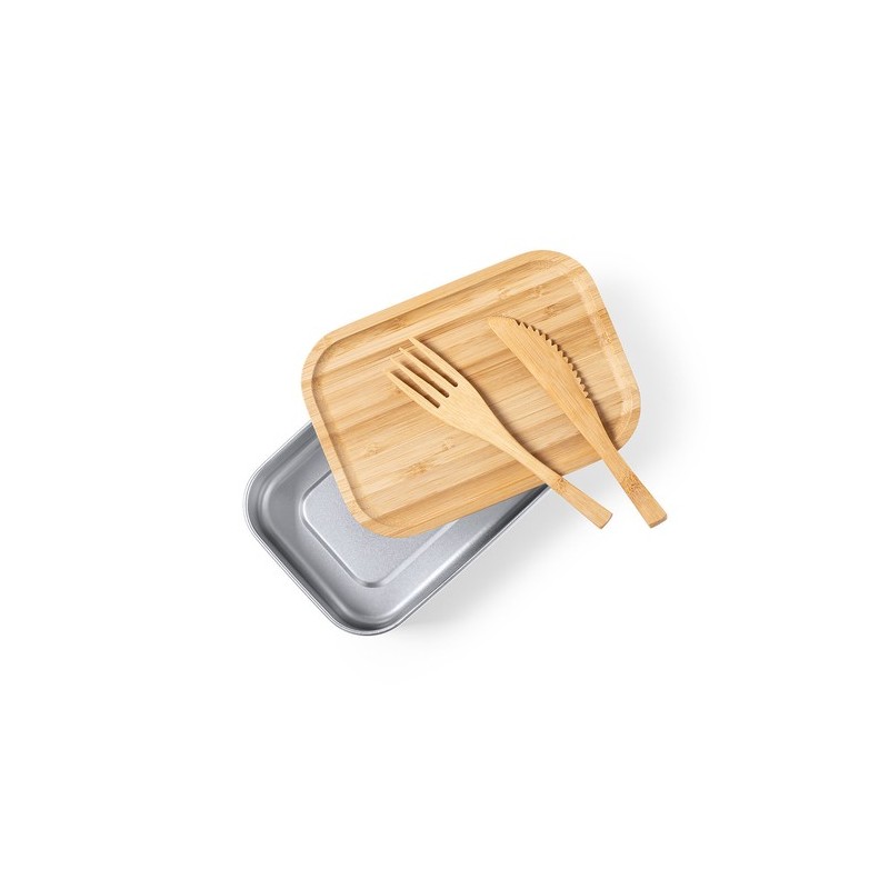 Gamelle Éco-responsable Personnalisée - Lunch Box pas cher Sariul Matières : bambou impression haute définition