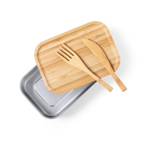 Gamelle Éco-responsable Personnalisée - Lunch Box pas cher Sariul Matières : bambou impression haute définition