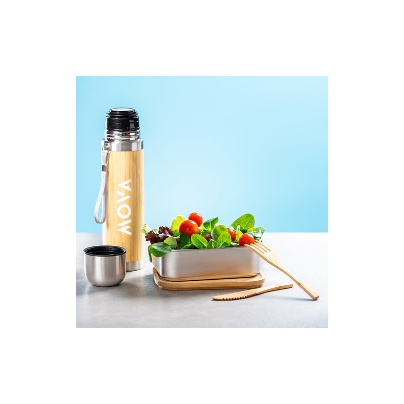 Gamelle Éco-responsable Personnalisée - Lunch Box pas cher Sariul Matières : bambou objet promotionnel éco-responsable