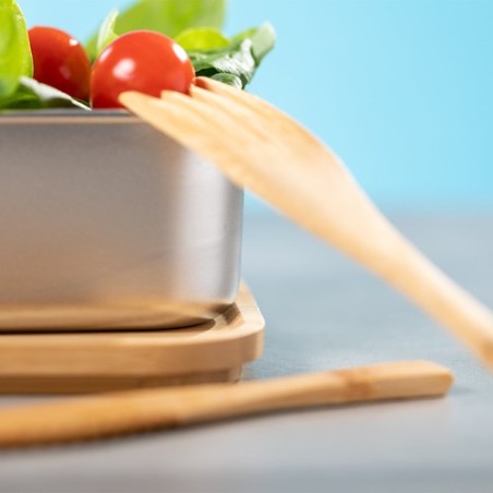 Gamelle Éco-responsable Personnalisée - Lunch Box pas cher Sariul Matières : bambou cadeau collaborateur premium
