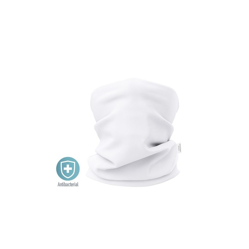 Tour de Cou Antibactérien Personnalisé Nical Matières : polyester Couleurs : blanc personnalisable avec votre logo