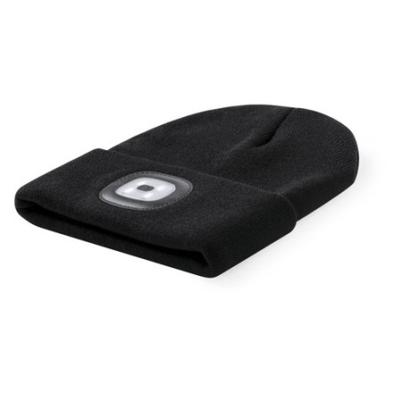 Bonnet Sportif Lumineux Personnalisé Koppy Matières : acrylique Couleurs : noir livraison express 24h 48h