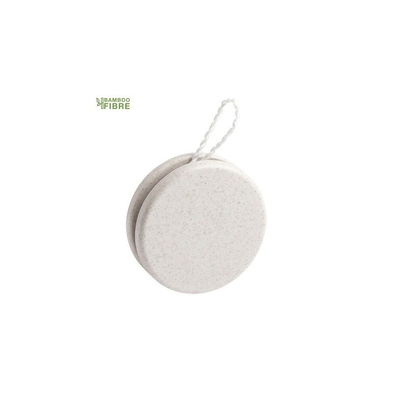 Yoyo Publicitaire en Bambou Unique - Runux Matières : fibre de bambou Couleurs : naturel personnalisable avec votre logo