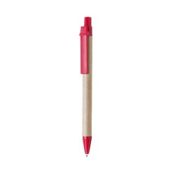 Stylo bille  personnalisé Compo Matières : carton recyclé Couleurs : vert 2