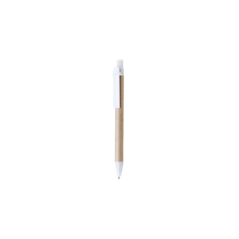 Stylo bille  personnalisé Compo Matières : carton recyclé Couleurs : vert objet promo petit budget