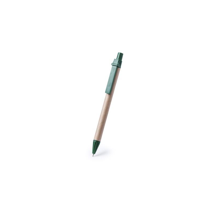 Stylo bille  personnalisé Compo Matières : carton recyclé Couleurs : noir personnalisable avec votre logo