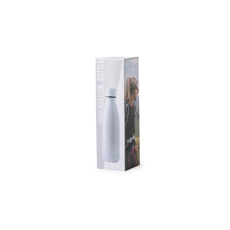 Gourde Éco-responsable 700ml en Acier Inoxydable Personnalisée Bayron Matières : acier inoxydable Couleurs : blanc cadeau entrep